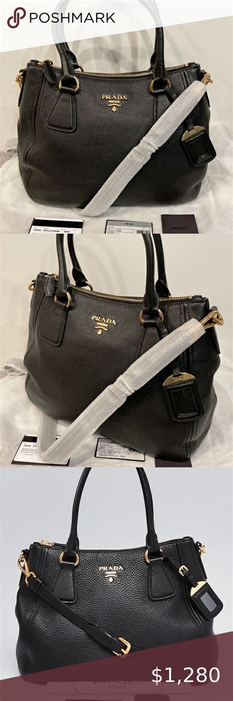 prada 1bc032|PRADA 1BC032 Women's Leather Handbag,Shoulder Bag Black.